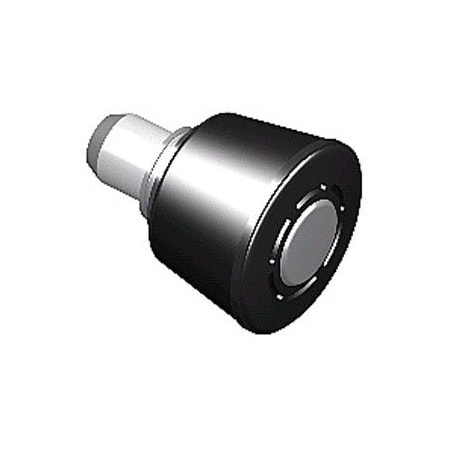 Southco Spring Loaded Plunger, Press-in, Large Size, Without hold-open feature, Steel, Black Knob 56-260-000