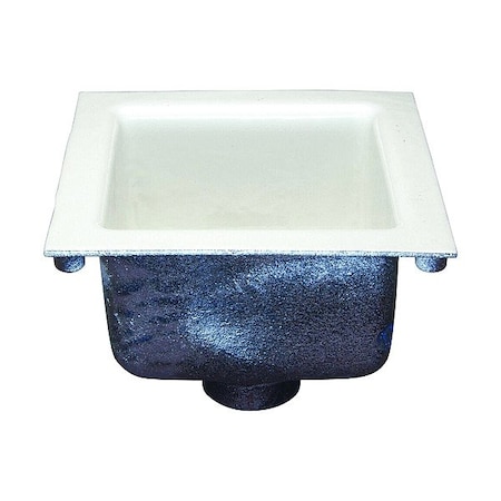 Zurn Floor Sink, White, 12 in L, 12 in W Z1900-2NH-2