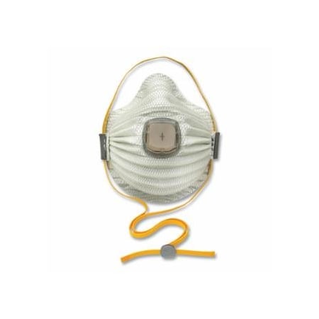 Moldex Airwave, N100 Disposable Particulate Respirator, Non-Oil Particulates, Medium/Large, White, 5PK 507-4700N100