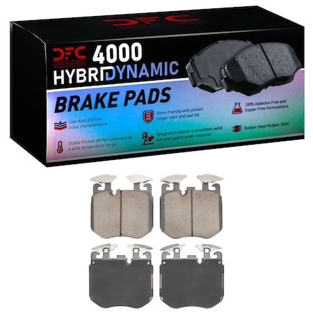 Dynamic Friction Co DFC 4000 HybriDynamic Brake Pads 4000-1868-00