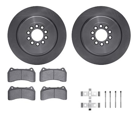 Dynamic Friction Co DFC Brake Rotor with 5000 Brake Pads and Hardware Kit 6512-20076
