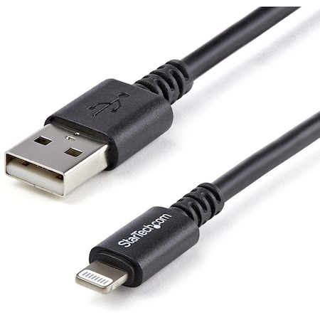 Startech.Com 10 ft Black 8-pin Lightning to USB Cable USBLT3MB