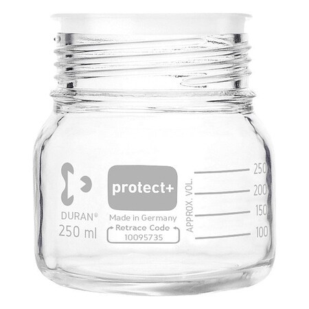 Duran Safety Coated Btl, Boro Gls, 105mm H, PK10 218653685