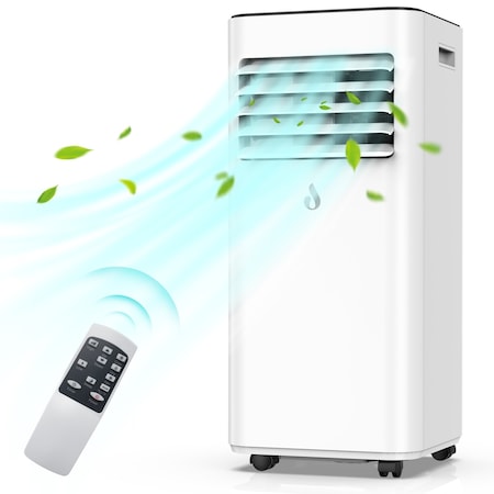 Edendirect 5000 BTU (DOE) Portable Air Conditioner Cools 350 Sq. Ft. with Dehumidifier with Remote, Timer ZR-OL-A010G-05CD