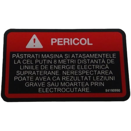 Cnh DECAL, CNH OEM 84190990 84190990