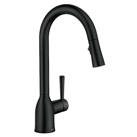 Moen Adler Series PullDown Kitchen Faucet, 15 gpm, 1Faucet Handle, 1Faucet Hole, Metal, Matte Black 87233BL