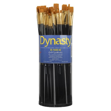 Fm Brush Co FM Brush Dynasty B-1650-B Art Education Classroom Cylinders Canister - Set of 60 1589052