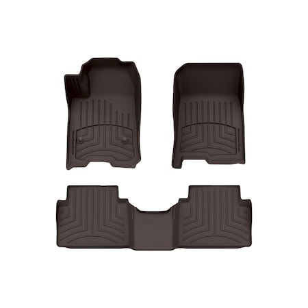 Weathertech Cocoa, Front and Rear FloorLiner HP 471818-1-2IM