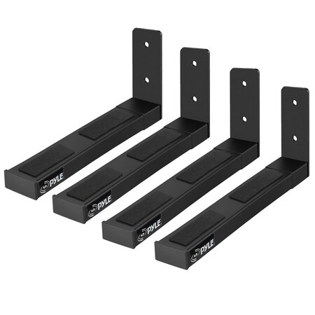 Pyle Adjustable Speaker Wall Mount Brackets, 4PK PSTNDW17X2