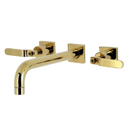 Kingston Brass Two-Handle Wall Mount Tub Faucet, Polished Brass KS6022KL