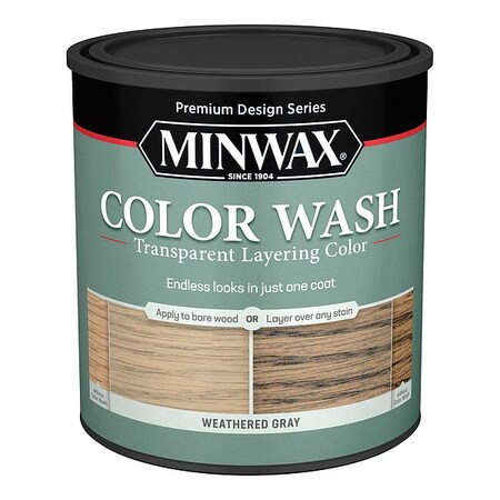 Minwax Wood Stain, 1 qt, Weathered Gray 400140000