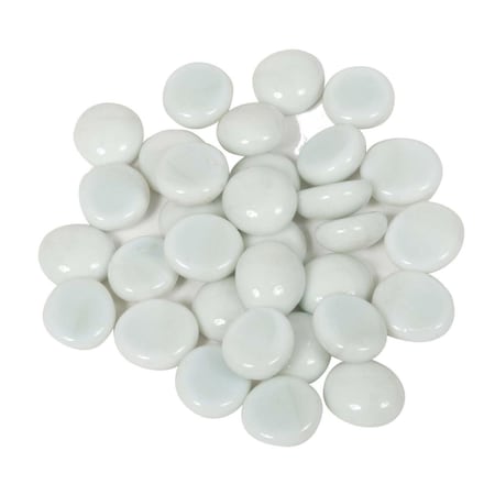 Dagan 0.75 in. Fire Beads, White GB-WHITE