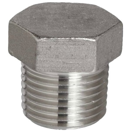 Msi Products 3in INDUSTRIAL 304 Stainless Steel Hex Head Cored Plug A3050248