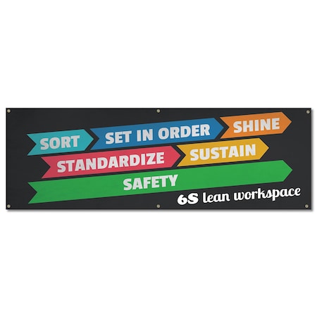 Signmission 6s Lean Workspace, 24 Inch, Banner B-72-30336