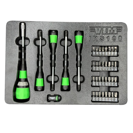 Vim Tools 39 Piece Interchangeable Ratcheting Screwdriver Master Set IRS100