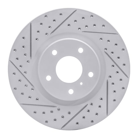 Dynamic Friction Co DFC Geoperformance Rotor - Drilled and Slotted 830-67052L