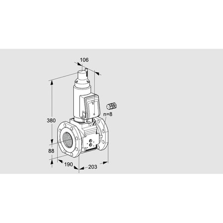 Honeywell Kromschroder VLV, SOLND, SZ 7, 80 MM ISO FLG, VAS780F05L KS88202918