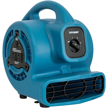Xpower CentrifugalBlower, Blue, 12-1/4inH P-80A-Blue