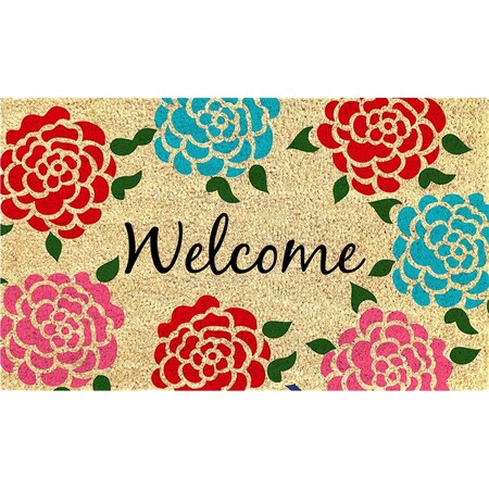 First Concept 18 x 30 in. PVC Back Coir Mat - Bleach Printed FC2061