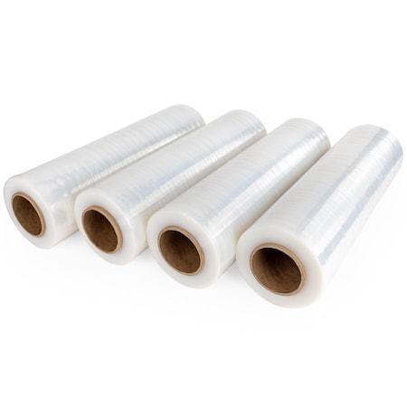 Wrightmaster 18 in. W x 1000 ft. L 80 Gauge Stretch Wrap Hand Shrink Wrap, For Packaging (4 Roll), 4PK ZROSF1080C-4