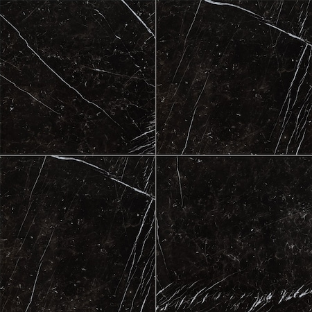 Msi Regallo Marquina Noir 24in. X 24in. Polished Porcelain Floor And Wall Tile, 3PK ZOR-PT-0834