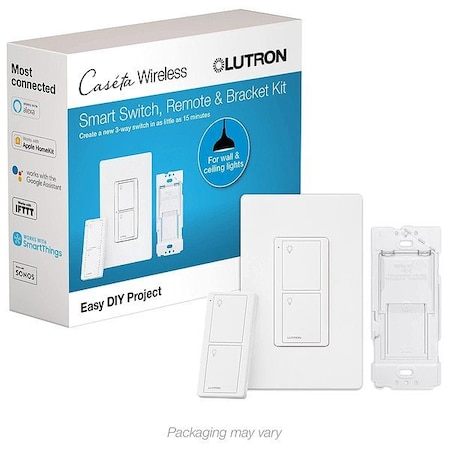 Lutron Smart Switch Remote Kit, White P-PKG1WS-WH
