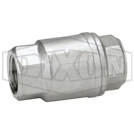 Dixon Check Valve, 1/2 in, FNPT, 316 SSss Steel Body SSCVIL050
