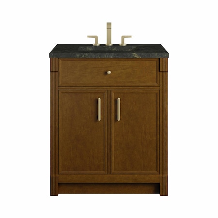 James Martin Vanities Bellshire 30" Single Vanity, Honey Oak w/ 3 CM Phantome Eclos Top 660-V30-HNO-3PHT
