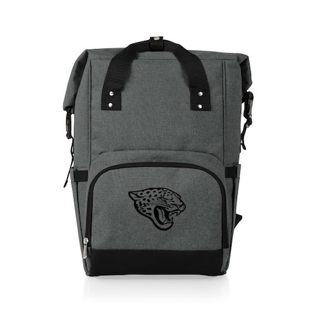 Picnic Time Family Of Brands NFL Jacksonville Jaguars - On The Go Roll-Top Backpack Cooler 616-00-105-154-2