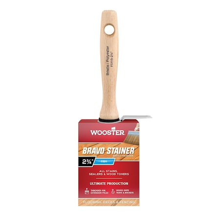 Wooster F5119 2.75 in. Bravo Stainer Bristle & Polyester Brush 71497189363