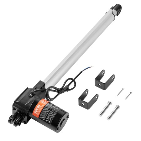 Vevor Linear Actuator 12V 16In Heavy Duty 1320lbs/6000N 0.19 in/s IP44 Protection OK628-6000N