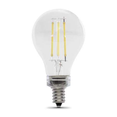 Feit Electric LED Light Bulb, A15 Lamp, 75 W Equivalent, E12 Candelabra Lamp Base, Dimmable, Clear, 2PK BPA1575C/850/FIL/