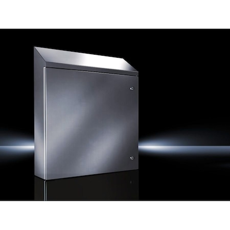 Rittal Slopetop Wallmount Enclosure 30 X 24 X 8 W/ Panel 304 Ss Wms302408N4 8018701
