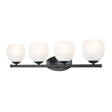 Z-Lite Colette Matte Black 4 Light Vanity 1963-4V-MB