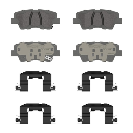 Wagner Brake OEX Rear Disc Brake Pad Set Premium Ceramic,  OEX1848