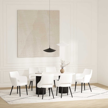 Manhattan Comfort 6-Piece Tremont Dining Chair in White 6-DC104-WH