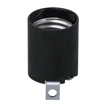 Leviton Lamp Socket L Brackt Blk 922-03352-00F