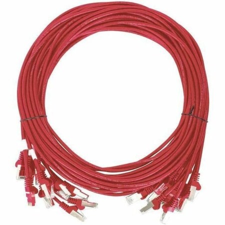 Intellinet Network Solutions CAT6 U/UTP SLIM NETWORK PATCH CABLE, 7 FT, RED, 10PK 744843