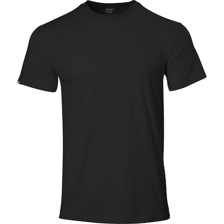 Ironwear Elastex Short Sleeve Crew Neck Moisture Wicking Shirt, Black, 5X-Large 7130-B-5XL