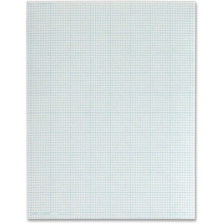 Tops Products TOPS, CROSS SECTION PADS, 8 SQ/IN QUADRILLE RULE, 8.5 X 11, WHITE, 50PK 35081