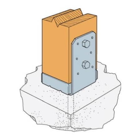 Simpson Strong-Tie 4x4 Uplift Post Base, 12PK ABU44Z