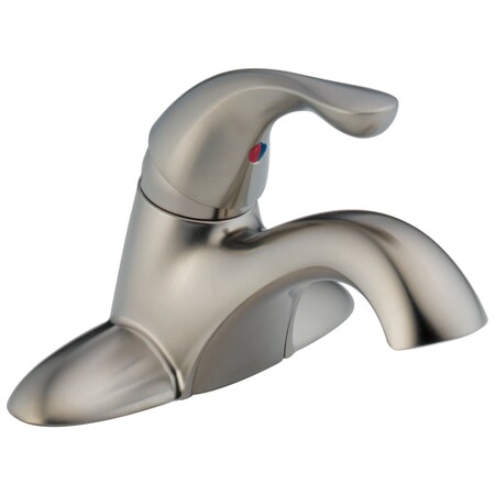 Delta Classic Single Handle Centerset Bathroom Faucet In Stainless 520-SSPPU-DST