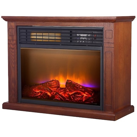 Comfort Glow Real Flame Electric Fireplace, 29 in OAW, 11 in OAD, 227 in OAH, 4600 Btu Heating QF4570R