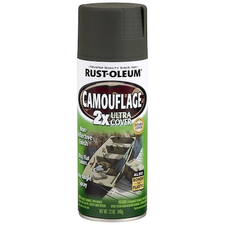 Specialty 12 Oz. Rust-Oleum Forest Green 2X Camouflage Spray Paint 279175