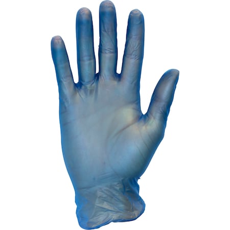 Safety Zone Vinyl Powder Free 3 mil Gloves - Blue, Lrg - Case of 1000 GVP9-LG-1-BL
