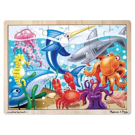 Melissa & Doug Under the Sea Wooden Jigsaw Puzzle, 12" x 16", 24 Pieces 2938