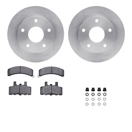 Dynamic Friction Co DFC Brake Rotor- Heavy Duty Brake Pad includes Hardware 6412-40010
