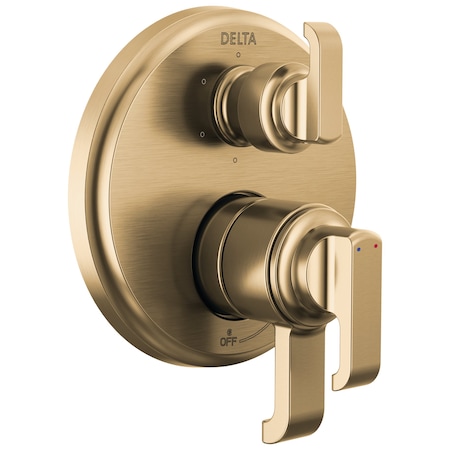 Delta Tetra 17 Series Integrated Diverter Trim With 6-Setting In Lumicoat Champagne Bronze T27989-CZ-PR