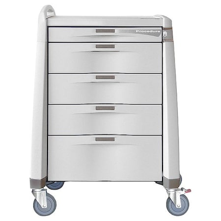 Capsa Healthcare Procedure Treatment Cart, 250lb, Assembled AM-PT-STD-KEY