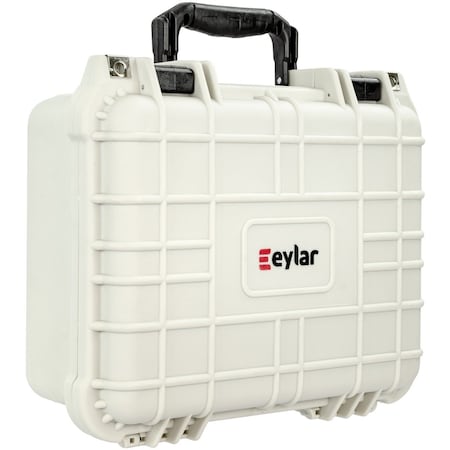 Eylar Compact 13.37in Gear Hard Case Waterproof w/ Foam White SA00001-WHI